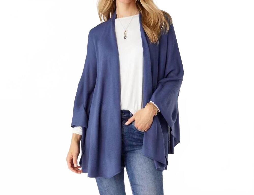 NEW COCO + CARMEN women's kiara pull thru wrap in denim